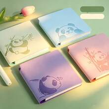 [Single] Cuaderno de bolsillo con diseño de panda | Diario portátil cuadrado mini | Bloc de notas de bolsillo, cuaderno, bloc de notas, diario, planificador, planificador semanal | Papelería de dibujos animados, esencial para estudiantes y oficina | Regalo ideal para la vuelta al colegio, notas de clase y recuerdos de fiesta | Diseño exquisito - Cuadrado - Ver 2