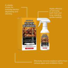 300ML Kitchen Degreaser Spray Heavy Duty Grease Killer, Quickly Remove Burnt Cooking Oil Grime & Stubborn Stains, Multipurpose Cleaning Spray For Range Hood Stove Oven Microwave Tile Kitchen Surface - Liquid - View 8