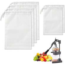 Cast Iron Juicer Bags,10Pack |     Reusable Nylon Juice Filter Strainer,200 Fine Mesh Juice Strainer After Juicing - View 9