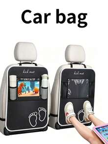 1 Stück Auto-Rücksitz-Aufbewahrungstasche, multifunktionale Hängetasche, kann Tablet, Snacks, Wasserflasche, Spielzeug usw. aufbewahren. Auto-Organizer-Tasche, Innenraum-Zubehör. (Wir werden Kunden nicht anlügen: Dieser Preis entspricht der Qualität, es ist von gewöhnlicher Qualität, bitte haben Sie keine zu hohen Erwartungen an die Produktqualität. Wenn Sie sehr hochwertige Produkte benötigen, kaufen Sie diesen Artikel bitte nicht.) - Verschiedenfarbig - Übersicht 1