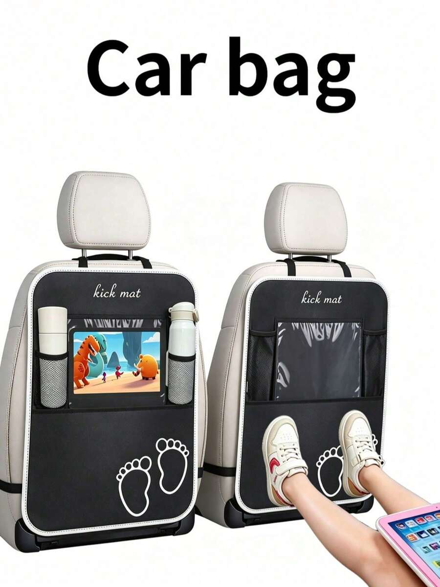 1 Stück Auto-Rücksitz-Aufbewahrungstasche, multifunktionale Hängetasche, kann Tablet, Snacks, Wasserflasche, Spielzeug usw. aufbewahren. Auto-Organizer-Tasche, Innenraum-Zubehör. (Wir werden Kunden nicht anlügen: Dieser Preis entspricht der Qualität, es ist von gewöhnlicher Qualität, bitte haben Sie keine zu hohen Erwartungen an die Produktqualität. Wenn Sie sehr hochwertige Produkte benötigen, kaufen Sie diesen Artikel bitte nicht.) - Verschiedenfarbig - Übersicht 1