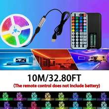 3-100Ft LED Strip Lights With 44-Key Remote, USB Interface, DIY Lighting, Color Changing And Dimmable For Bedroom Becor, TV, Kitchen, Party And Holiday Decoration - RGB - View 19
