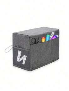 1pc Sewing Machine Dust Cover, Protective Fabric With Convenient Side Pocket And Sturdy Handle, Fits Most Standard Machines And Accessories, Storage Bag, Organization - Multicolor - View 12