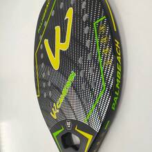 W®CAMEWIN The New Beach Tennis Racket 3K Carbon Fiber Paddle Tennis Racket Outdoor Sports Tennis Racket Inner Core EVA Foam Universal Ball Racket For Both Men And Women Adults New Geometric Pattern Surface Rough Gift Tennis Racket Bag - Multicolor - View 4