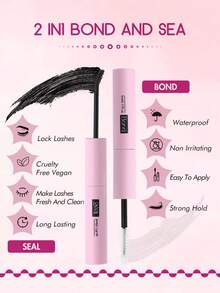 Newly Upgraded 1pc/Set Long-Lasting Eyelash Extension Glue And Sealer 5ml+5ml, Suitable For Single Lash Extension, Low-Allergenic Waterproof Glue, Eyelash Extension DIY, Cluster Lash Accessories "Product Upgrade", Wet Look - Baby Pink - View 8