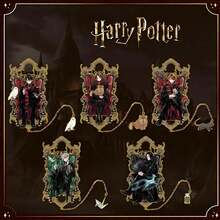 Harry Potter Bookmarks, Characters Pendant Accessories Hollowing Out Metal Bookmarks Birthday Gift Stationery Gifts For Reading And Journal Hanging - Multicolor - View 1
