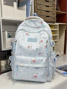 New Cartoon Back To School Season Versatile Couple Multi-Functional Large Capacity Comfortable Minimalist Elegant Backpack Suitable For Various Occasions (No Accessories Included) - Multicolor - View 8