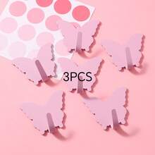 5PCS/10PCS/3PCS Butterfly-Shaped Stainless Steel Hooks - Strong Adhesive Wall Hooks, No Drilling Required, Suitable For Dorms And Bathrooms, Essential Room Decor, Key Rack, Floating Shelf, Storage Rack, Christmas Decorations, Hooks, Door Hangers, Bedroom, Clothes Rack Wall Key Hooks - Multicolor - View 13
