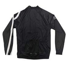 DONUTFOX New Unisex Long Sleeve Cycling Jersey Sports - Black - View 12