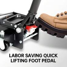 3Ton 6600lbs LowProfile Dual Pistons HeavyDuty Steel Racing Floor Jack With Quick Lift Hydraulic Pump, Foot Pedal And Magentic - Multicolor1 - View 5
