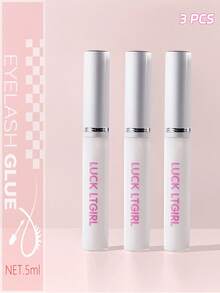 3件/包 (15ml) 假睫毛膠，強力防水，假睫毛工具 - 白色 - 查看 8
