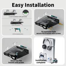 Soporte de Enfriamiento Montable en Pared y de Escritorio para P5/Slim/Pro, Estación de Enfriamiento Multifuncional con Turboventilador de 3 Velocidades, Cargador Rápido con Doble Controlador, Gancho para Auriculares, Luz RGB, Hub USB/Type-C - Ver 3