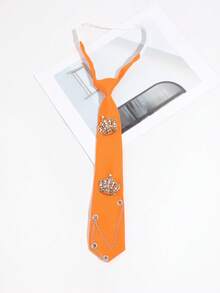 1 pieza Collar casual de moda para mujer con decoración de cadena en forma de corazón/mariposa sin nudo, adecuado para campus, actuaciones, accesorio de atuendo para sesión de fotos - Multicolor - Ver 8