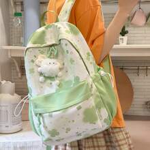 LECEY Mochila de gran capacidad para estudiantes de secundaria, preparatoria y universidad para mujeres - Verde - Ver 4