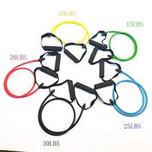 5-Level Resistance Band With Handles, Yoga Resistance Rope, Elastic Fitness Workout Band, Suitable For Home Exercise And Strength Training - Multicolor - View 5
