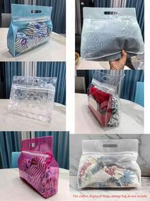 Wet Dry Separation Swimsuit Bag - Plastic Zipper Swimsuit Storage Bag, Suitable For Swimsuits, Clothing, Outdoor Sports, Essential Storage Bag For Summer And Autumn, Travel Essential, Portable Rectangular Design, Suitable For Beach, Swimming Pool, Gym And Vacation Use. - Multicolor - View 8