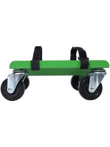 Snowmobile Dolly Heavy Duty Carries Up To 1500lbs V-Slide With 2. 5" Swivel Casters Rubber Pad Protecting Skis And 2 Pairs Of Heavy Duty Straps Firmly Attaching On Skis GREEN COLOR - as Pic - View 5
