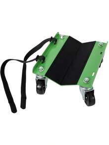 Snowmobile Dolly Heavy Duty Carries Up To 1500lbs V-Slide With 2. 5" Swivel Casters Rubber Pad Protecting Skis And 2 Pairs Of Heavy Duty Straps Firmly Attaching On Skis GREEN COLOR - as Pic - View 6