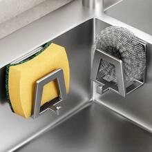 2 piezas Ganchos de pared de acero inoxidable, instalación fácil, almacenamiento multifuncional, adecuado para cocina, dormitorio, baño, ganchos prácticos modernos, respaldo adhesivo fuerte - Varios estilos y colores - Ver 4
