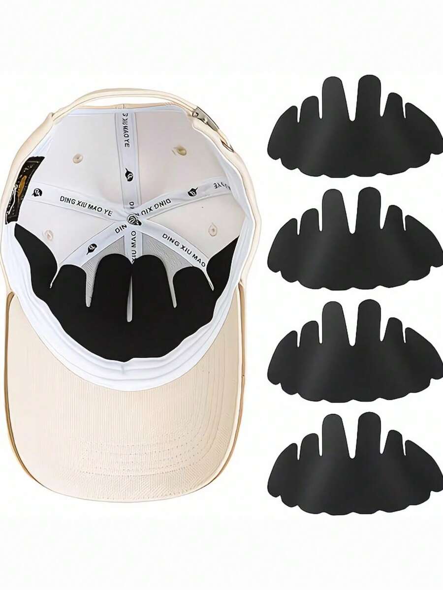 3pcs Baseball Cap Sweatband, Suitable For Sports Caps, Wide Brim Hats And Outdoor Hard Hats, Adjustable Headband, Easy To Install
