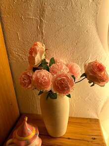 1/2/6/8 pièces Fleurs de pivoine artificielles, tiges de pivoine fausses en vrac, décorations florales réalistes avec tiges, idéales pour mariage, fête, décoration de gâteau, décoration de table de salon, plantes artificielles, ornements d'automne, décoration de chambre & jardin, cadeaux. - Multicolore - Voir 6