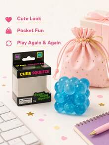 Colorful Bun-Shaped Squishy Toy Set, Bubble Cube And Glitter Money Bag Squeeze Toys, Soft Sensory Touch, Stress Relief Fidget Toys For Kids And Teens, Gift Bags, Party Prizes, School Rewards, Travel Play And Sharing - Multicolor - View 8