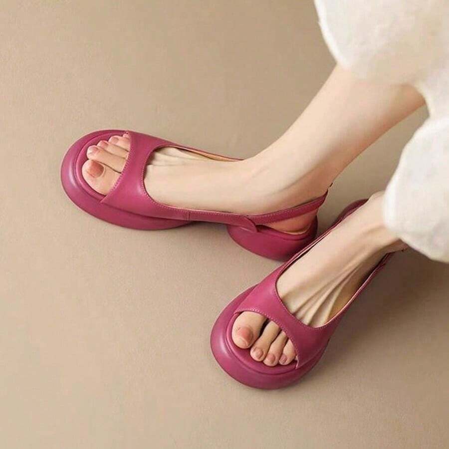 Women Platforms & Wedge Sandals - Hot Pink - View 1