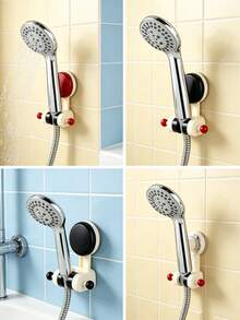 Suction Cup Drill-Free Detachable Shower Head Holder, Multi-Function Movable Rotating Shower Head Mount, Universal Bathroom Rack - Mobile Rotating Shower Head - View 6