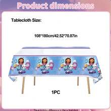 Universal Authorized 1 Set Cartoon Popular Game Pink & Purple Theme Party Disposable Tableware Set, Suitable For Birthday Celebration Packaging Box, Candy Box, Popcorn Box, Outdoor Activity Theme Party Photography Props Decoration Supplies, Tableware Set Includes Tablecloth, Banner, Backdrop, Napkins, Cute Pattern Kitchen & Restaurant Theme Party Tableware Decoration Supplies, Perfect Holiday Gift - Multicolor - View 3