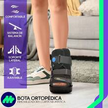 Short Boot Splint Pneumatic Ankle Immobilizer Valve - Black - View 6