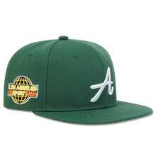 Gorra de hip-hop bordada con letras para hombres para la vida diaria y la calle al aire libre - Verde - Ver 6