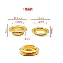 10/30/50 Set Metal Eyelet With Washer Grommet Ring Air Hole Rivet For Leather Bag Shoes Belt Cap Clothes - A - View 61