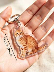 Customized Couple Photo & Text Keychain, Personalized Acrylic Photo Keychain, Non-Precious Metal Plating, Unique Custom Design, Ideal Anniversary Gift - Multicolor - View 3