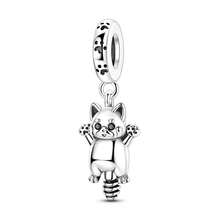 1pc Silver Plated Animal Series Forest Elephant Tiger Lion Dinosaur Zebra Sloth Rabbit Panda Pendant Beads Suitable For Bracelet Bangle Necklace Beads Suitable For DIY Jewelry Making Human And Nature Theme Beads - Silver - View 48