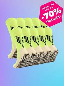 10 Pairs Men's Soccer Socks - Non-Slip Grip, Anti-Slip Cushioning Sports Socks, Suitable For Soccer, Training And Gym - Multicolor - View 14