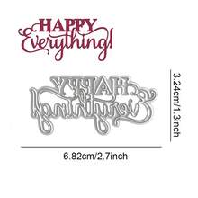 Christmas-Themed Blessing Art Words Metal Cutting Dies Suitable For Holiday Gift Decoration Cards, For Handmade Cards, Photo Albums, Scrapbook Decorations, Template Art Decoration - Metal Cutting Dies - View 23
