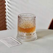Gelas Wiski Putar 10oz, Gelas bergaya "Old Fashioned" yang dapat berputar, dirancang untuk wiski Scotch; Cocok untuk bar, pesta, penggunaan di rumah, dan sebagai hadiah. Dilengkapi dengan lapisan premium seperti kristal dan desain putar yang tahan tumpah; Dapat juga digunakan untuk bir. - MultiWarna - View 15