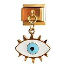 1/5/10 buc. brățară italiană din seria Evil Eye, design modular pentru confecționarea de bijuterii DIY, brățară, brățară de tobărie și alte accesorii rafinate cu pandant, cadou pentru prieteni, potrivit pentru bărbați și femei, cadou pentru soră, cadou pentru femei, perfect pentru purtare zilnică și stilizare - Multicolor - Vizualizare 19