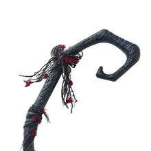 Halloween Witch Broom Gothic Roses Skeleton Hand Witch Broomstick Masquerade Party Favor Booth Accessories - Black - View 6