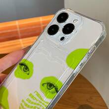 [24h Shipping From DE/FR/ES]Artistic Human Face Design Phone Case With Card Holder, Compatible With  16/16 Pro/16 Pro Max, Holds Cards And Photos, Fits  15/14/13/12/11, Transparent Four-Corner Reinforced Anti-Drop Full-Body Protective Casethe Perfect Present - A - View 8