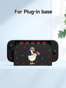 New Switch2 (2025) 遊戲主機配件，1件卡通旗幟風格鴨子印花保護殼，適用於 Switch2、Switch NS/Switch OLED/Lite，Switch 遊戲主機配件，收納袋，Switch 保護殼，送給 Switch 玩家的浪漫禮物 - 彩色 - 查看 18