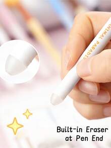 5/10pcs Animal Erasable Gel Pen Set, 0.7mm Blue Smooth Writing, Built-In Eraser, Suitable For Notes And Writing, Back To School, First Day Of School - Multicolor - View 5