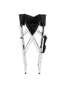 Silver White Iron Pipe Black Cloth Surface Plastic Sprayed Iron Round Pipe Director's Chair 103*60*499cm 120kg Without Carrying Bag - as Pic - View 3