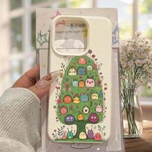 [24h Shipping From DE/FR/ES]Apple 17 16 15 Promax  21 22 23 24 25 26 Ultra Galaxy Phone Case: Direct Factory Wholesale Ivory White Lychee Pattern With Large Holes / For 17PROMAX TPU Phone Case With 2D Flat Monster Tree Pattern, Creative UV Printing And Comfortable Grip For IPhone 17/16/15/14/13/12/11/8/7 Plus Pro ProMax, Best Gift For - 1 Piece Of Picture Color - View 6