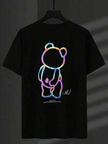 Men T-Shirts - 黑色 - 查看 1