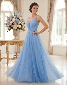 Grife Velasco Women Prom & Evening Dresses - Baby Blue - View 6