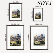 Mosearon 1 buah Bingkai Foto Kayu 30x40cm, Bingkai Foto A5, Bingkai Poster A4, Dekorasi Rumah Bergaya Vintage, Dekorasi Ruangan, Dekorasi Dinding, Hadiah untuk Teman, Terbuat dari Karton Buatan dan Kaca Akrilik Anti Pecah, Sempurna untuk Dekorasi Rumah - Bingkai foto retro - View 2