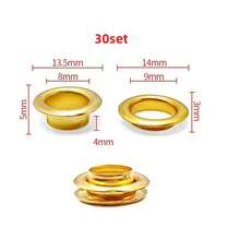 10/30/50 Set Metal Eyelet With Washer Grommet Ring Air Hole Rivet For Leather Bag Shoes Belt Cap Clothes - A - View 24