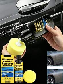 Car Scratch Care Kit, Body Paint Polishing & Restoration, Daily Maintenance, Light Scratch Removal, Multi-Effect Gloss Enhancer, Random New Or Old Version - Liquid - View 3