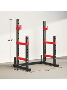 Adjustable Squat Rack - as Pic - View 3